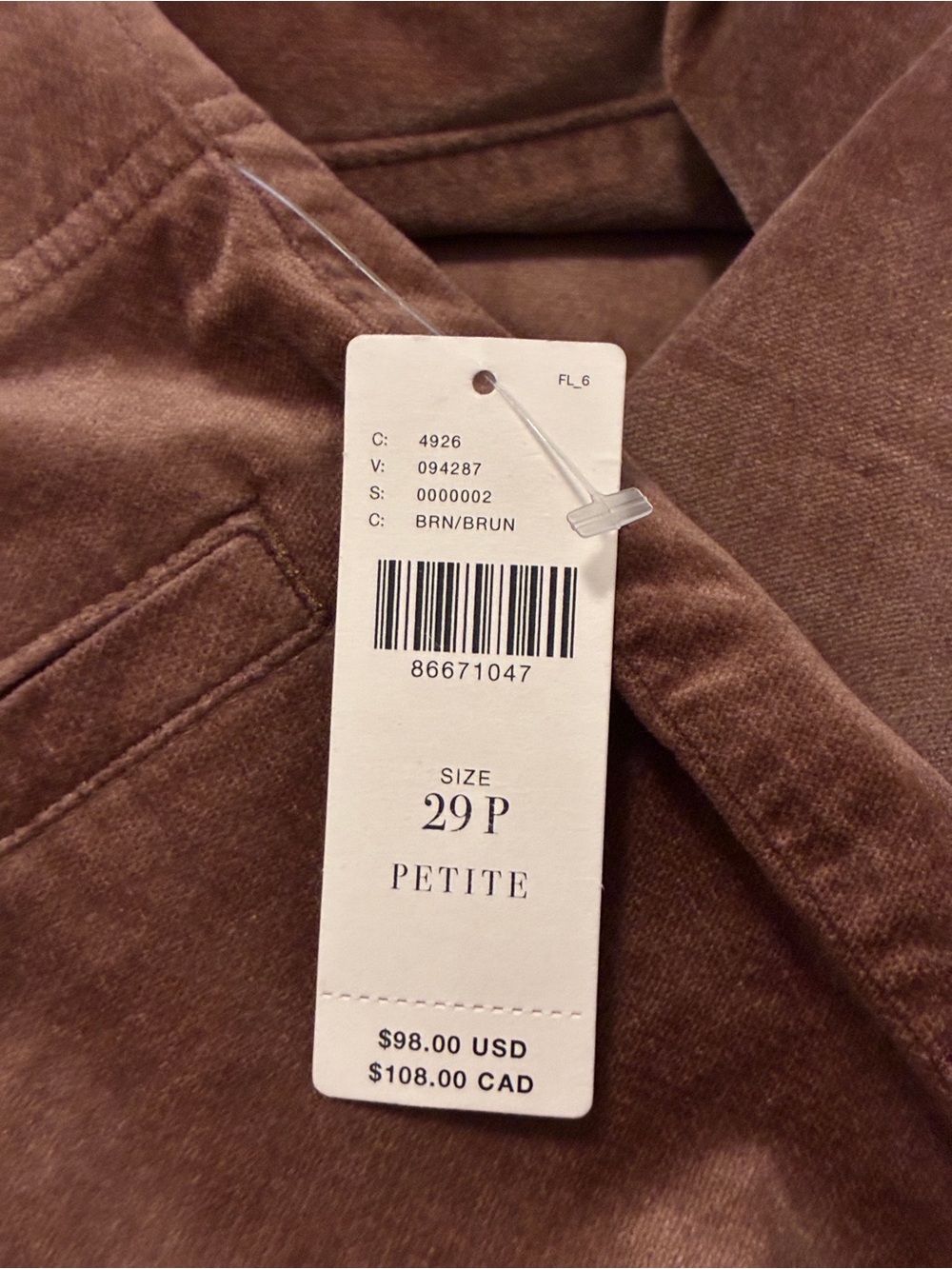 Anthropologie Pilcro Velvet Pull-On Mid-Rise Retro Flare Jeans - Picture 5 of 5